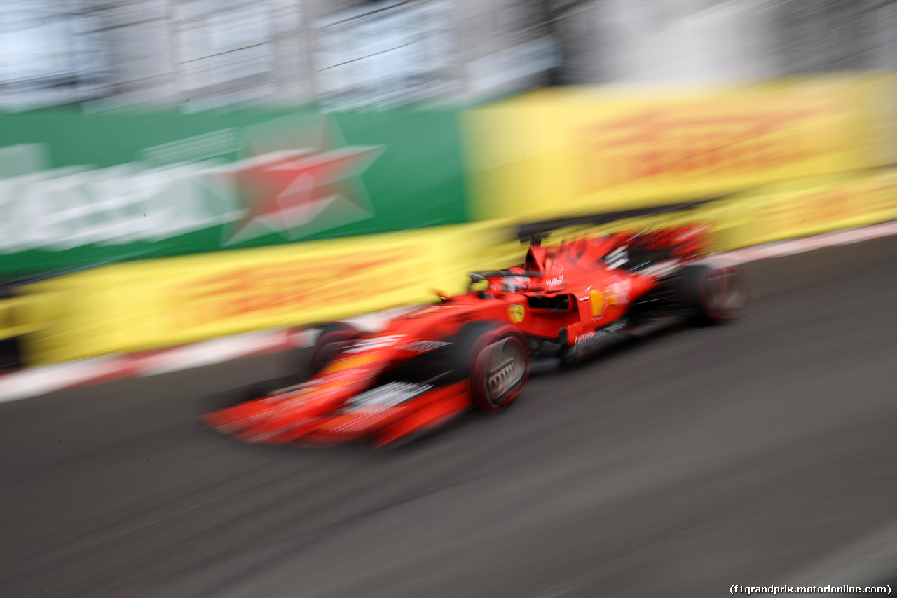 GP MONACO, 23.05.2019 - Prove Libere 1, Sebastian Vettel (GER) Ferrari SF90