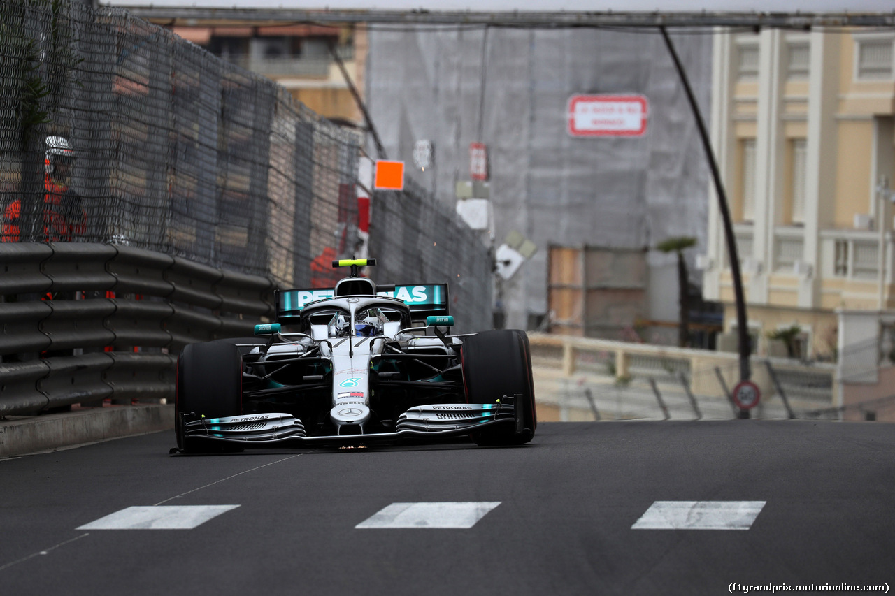 GP MONACO, 23.05.2019 - Prove Libere 1, Valtteri Bottas (FIN) Mercedes AMG F1 W010