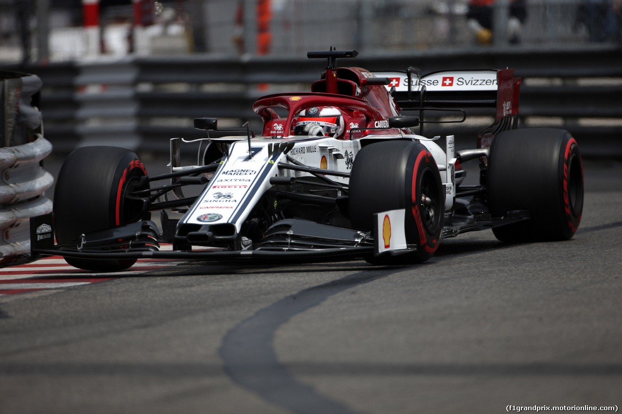 GP MONACO, 25.05.2019 - Prove Libere 3, Kimi Raikkonen (FIN) Alfa Romeo Racing C38