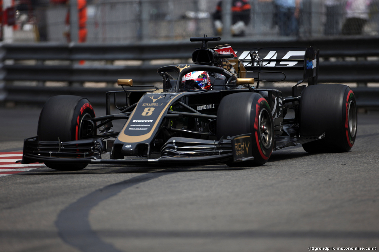 GP MONACO, 25.05.2019 - Prove Libere 3, Romain Grosjean (FRA) Haas F1 Team VF-19