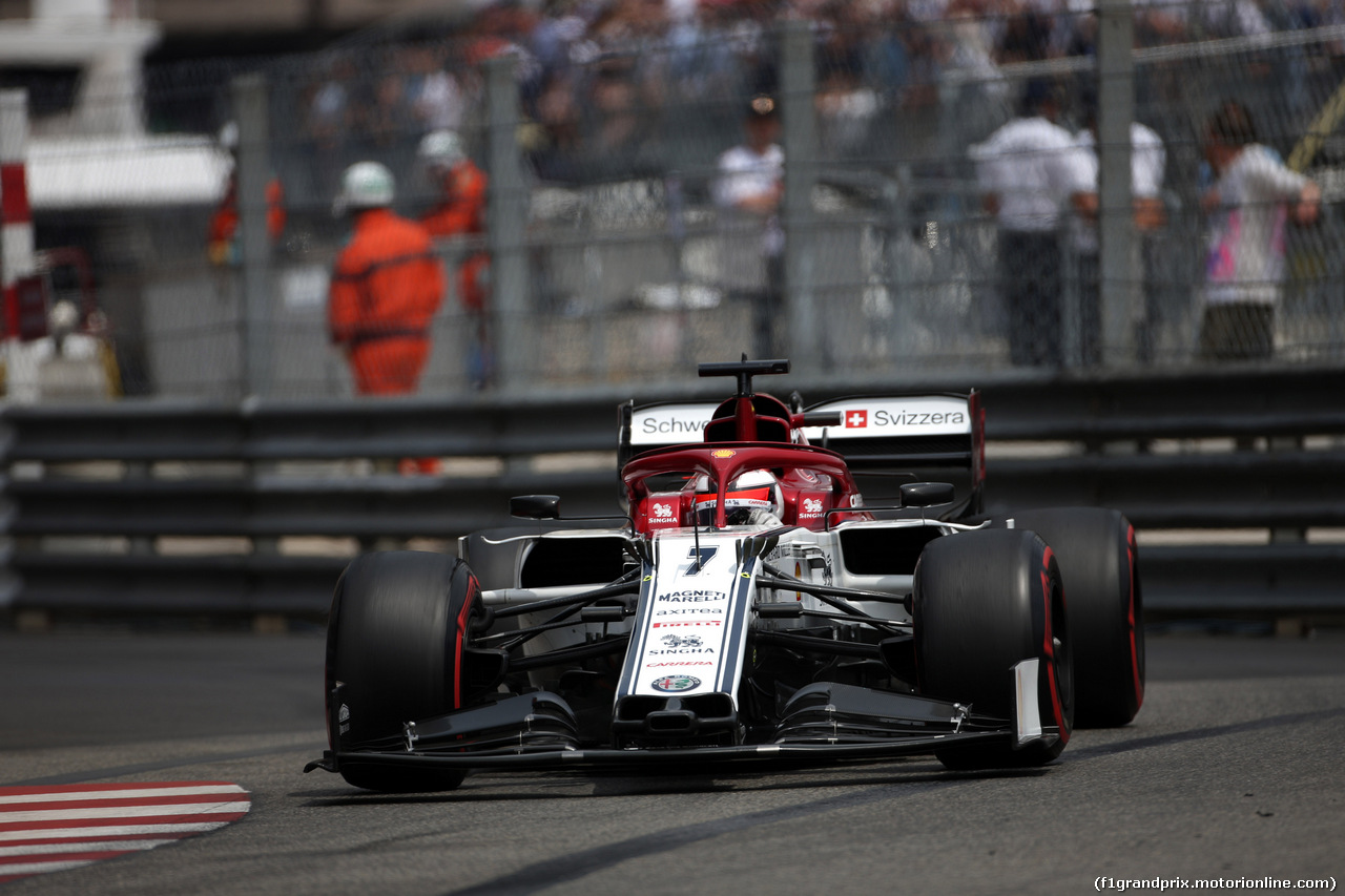 GP MONACO, 25.05.2019 - Prove Libere 3, Kimi Raikkonen (FIN) Alfa Romeo Racing C38