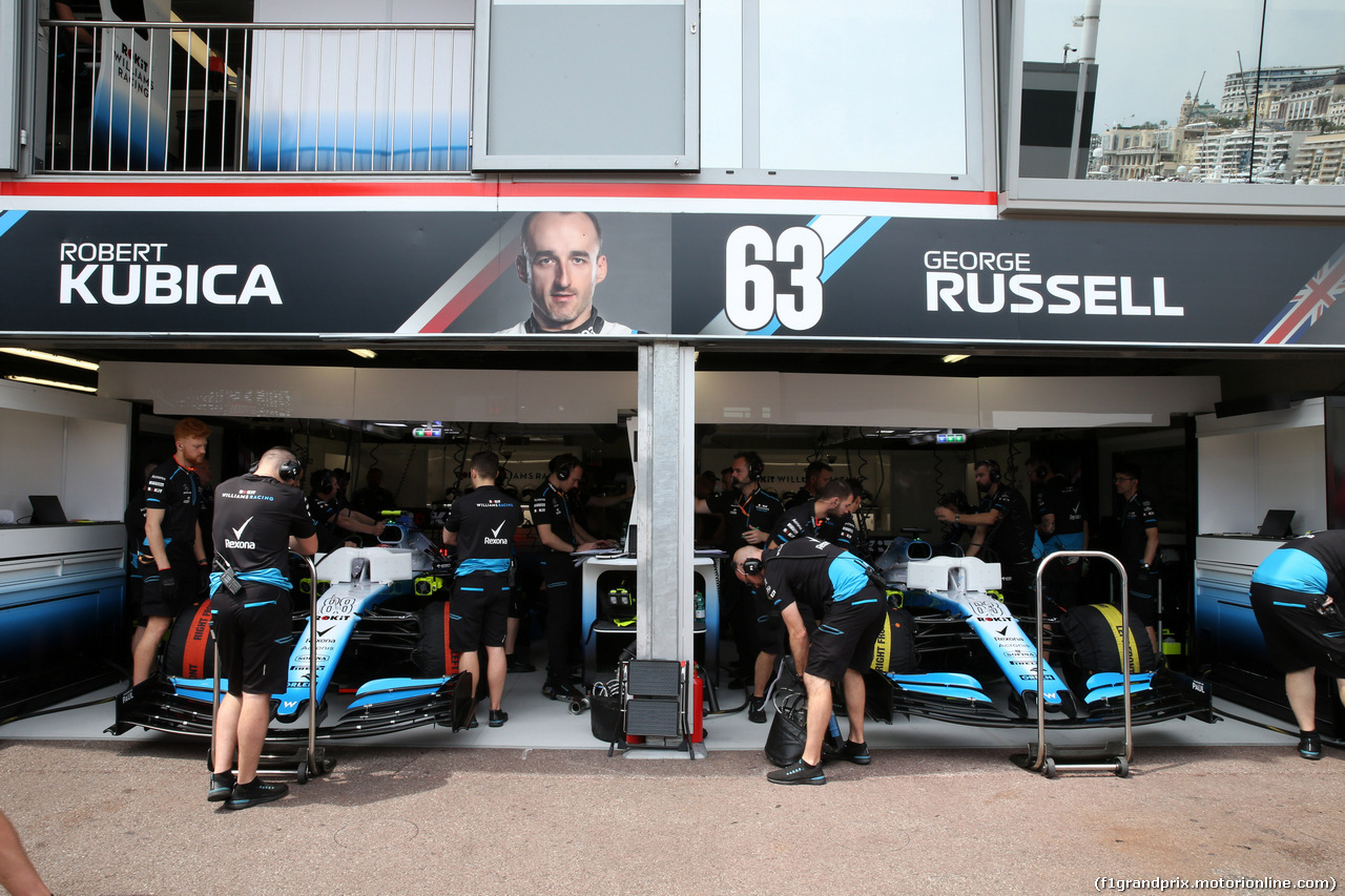 GP MONACO, 25.05.2019 - Prove Libere 3, Robert Kubica (POL) Williams Racing FW42 e George Russell (GBR) Williams Racing FW42