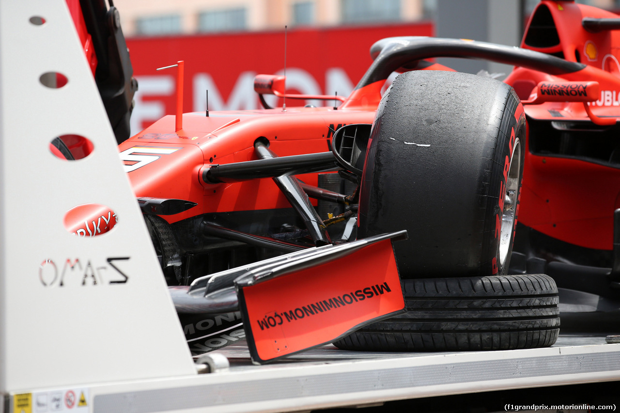 GP MONACO, 25.05.2019 - Prove Libere 3, Sebastian Vettel (GER) Ferrari SF90
