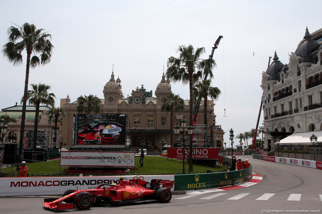 GP MONACO, 25.05.2019 - Prove Libere 3, Charles Leclerc (MON) Ferrari SF90