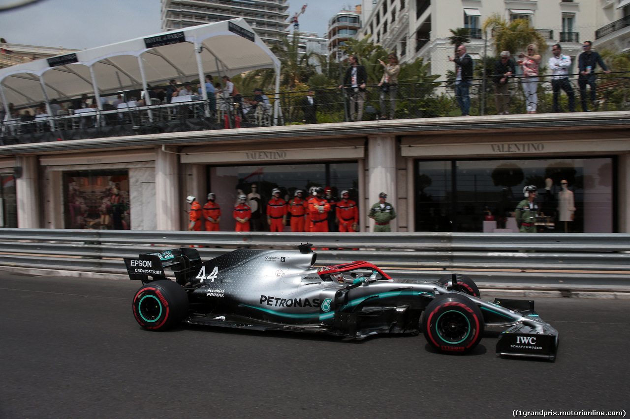 GP MONACO, 25.05.2019 - Prove Libere 3, Lewis Hamilton (GBR) Mercedes AMG F1 W10