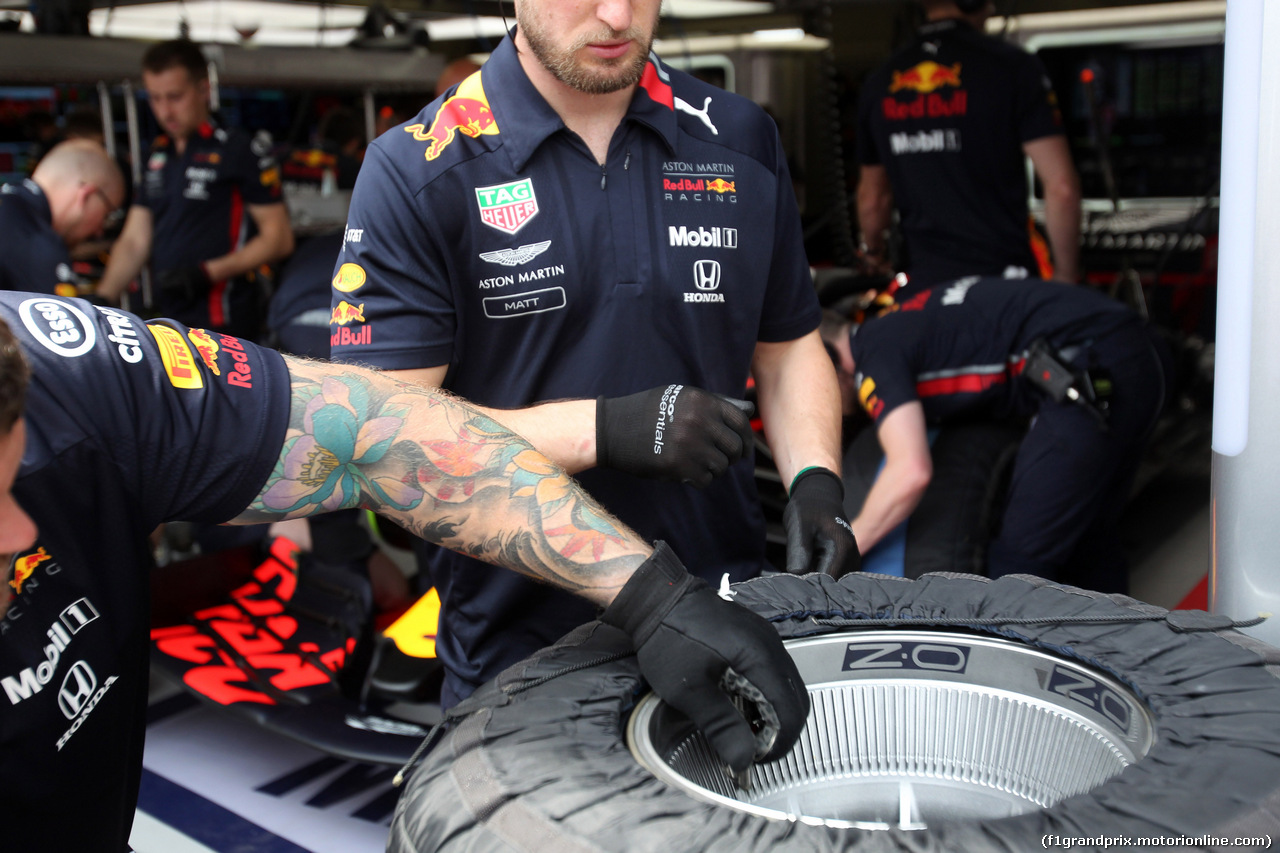 GP MONACO, 25.05.2019 - Prove Libere 3, Pirelli Tyre of Max Verstappen (NED) Red Bull Racing RB15
