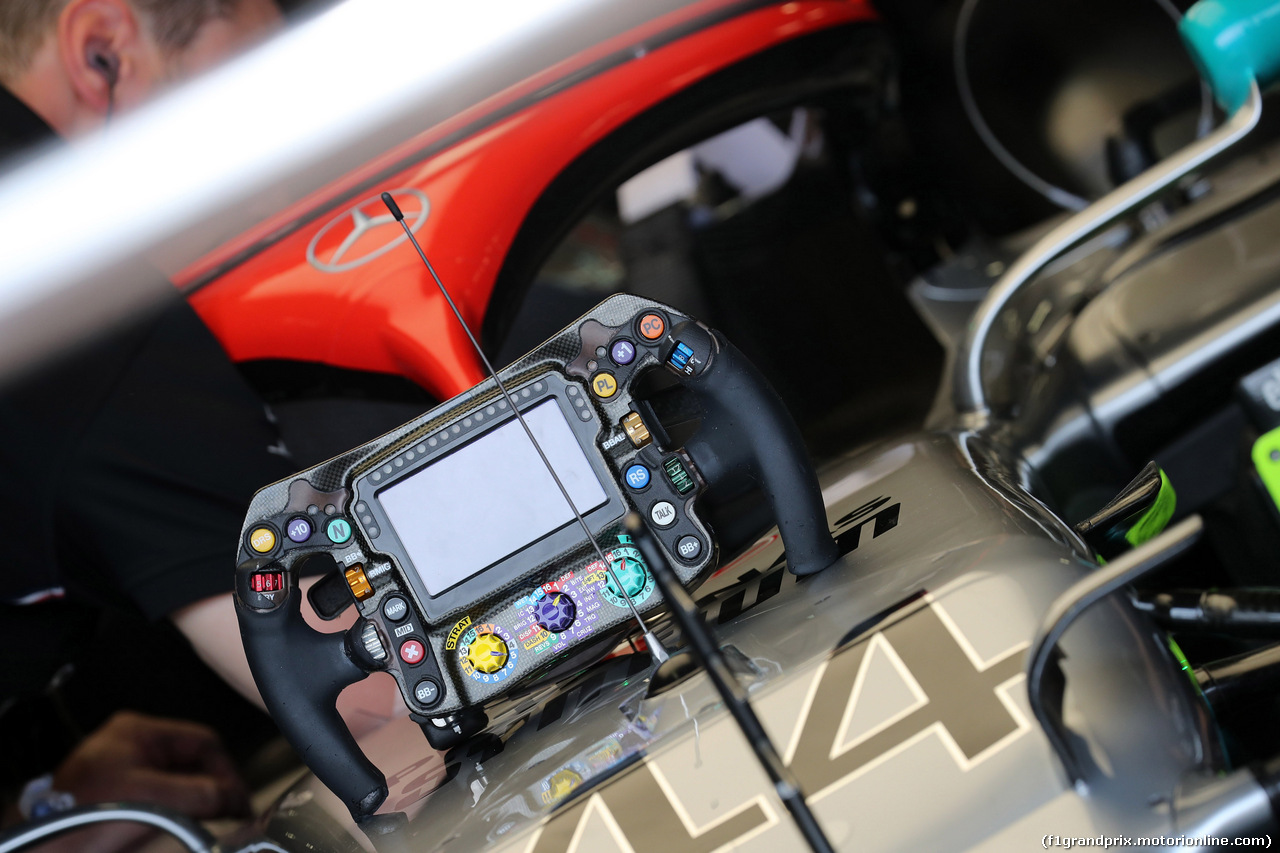 GP MONACO, 25.05.2019 - Prove Libere 3, The steering wheel of Lewis Hamilton (GBR) Mercedes AMG F1 W10