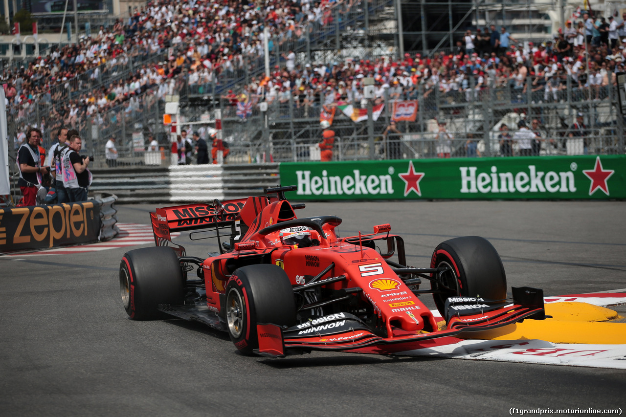 GP MONACO, 25.05.2019 - Qualifiche, Sebastian Vettel (GER) Ferrari SF90