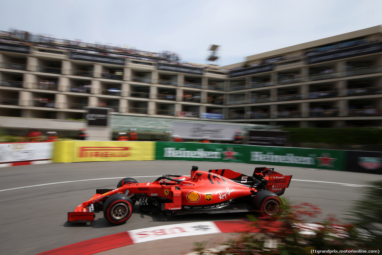 GP MONACO, 25.05.2019 - Qualifiche, Sebastian Vettel (GER) Ferrari SF90