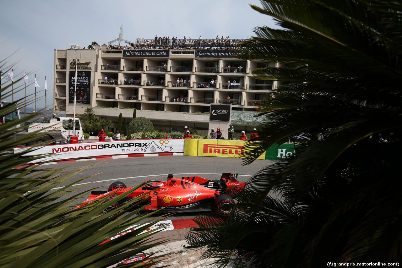 GP MONACO, 25.05.2019 - Qualifiche, Sebastian Vettel (GER) Ferrari SF90