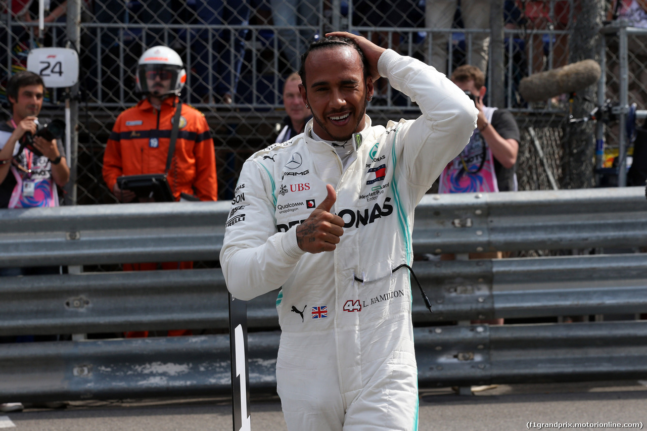 GP MONACO, 25.05.2019 - Qualifiche, Lewis Hamilton (GBR) Mercedes AMG F1 W10 pole position