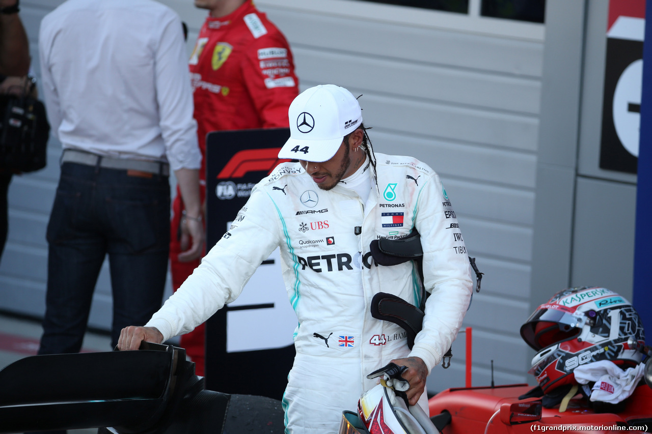 GP RUSSIA, 29.09.2019- Festeggiamenti in parc fermee, winner Lewis Hamilton (GBR) Mercedes AMG F1 W10 EQ Power