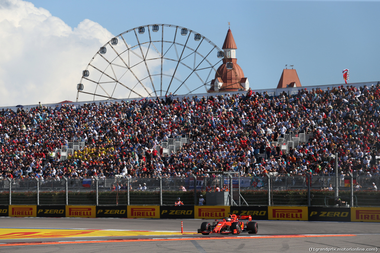 GP RUSSIA, 29.09.2019- Gara, Sebastian Vettel (GER) Ferrari SF90