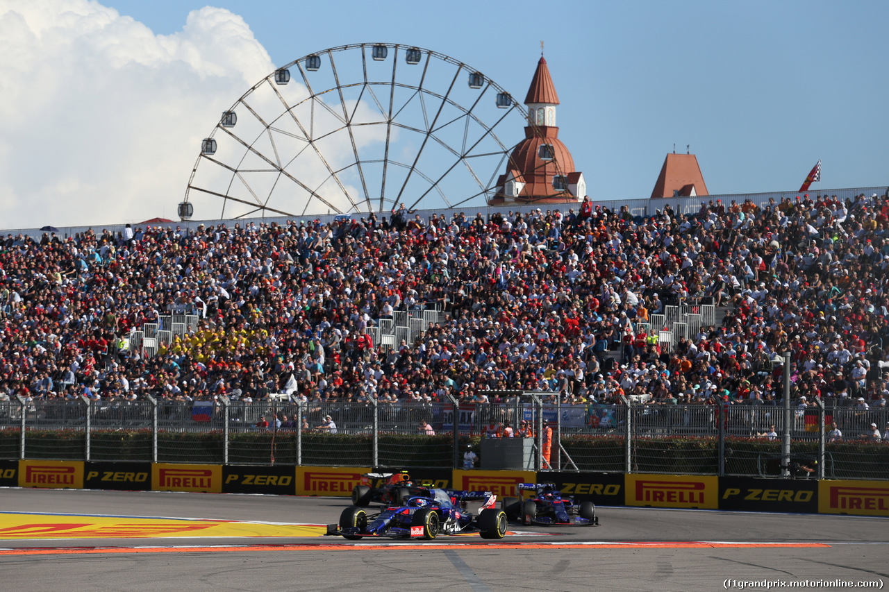 GP RUSSIA, 29.09.2019- Gara, Pierre Gasly (FRA) Scuderia Toro Rosso STR14