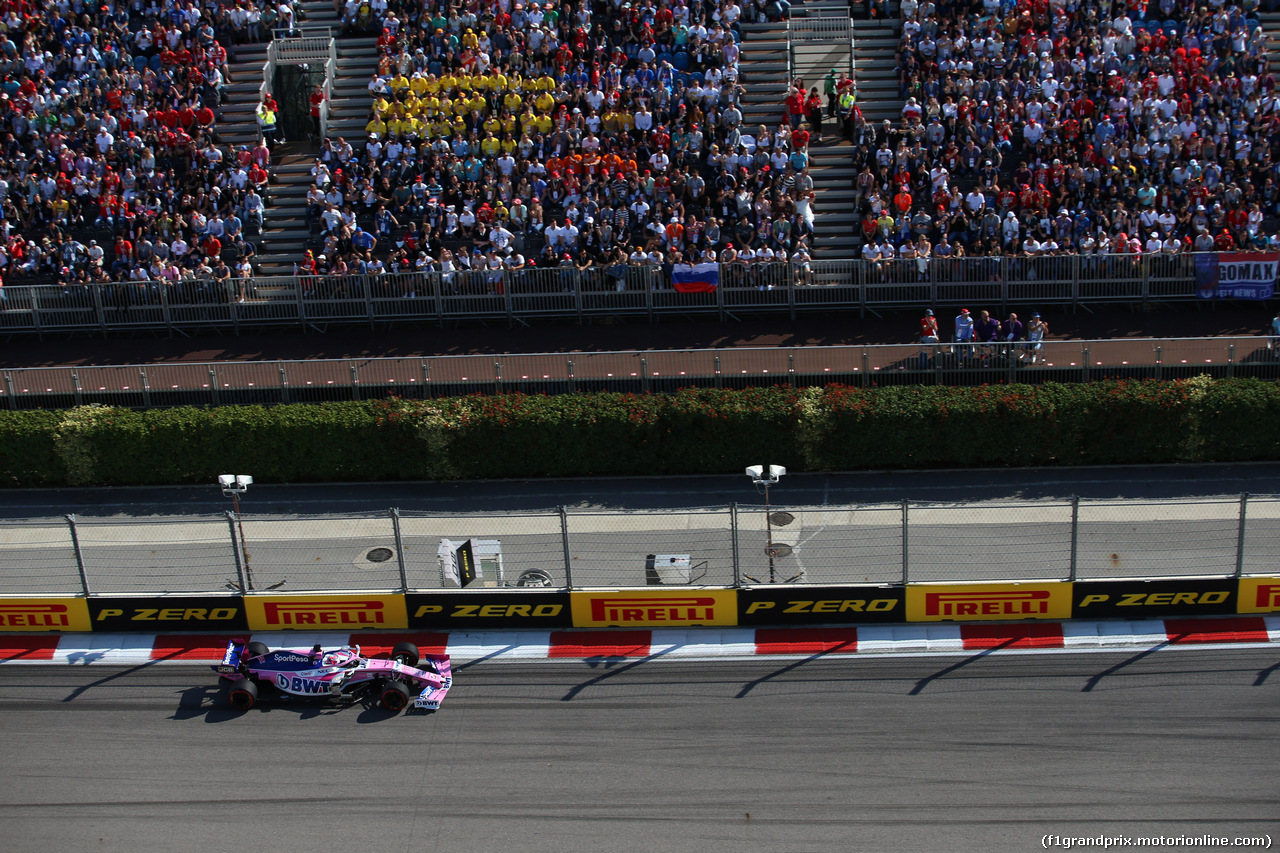 GP RUSSIA, 29.09.2019- Gara, Sergio Perez (MEX) Racing Point F1 RP19