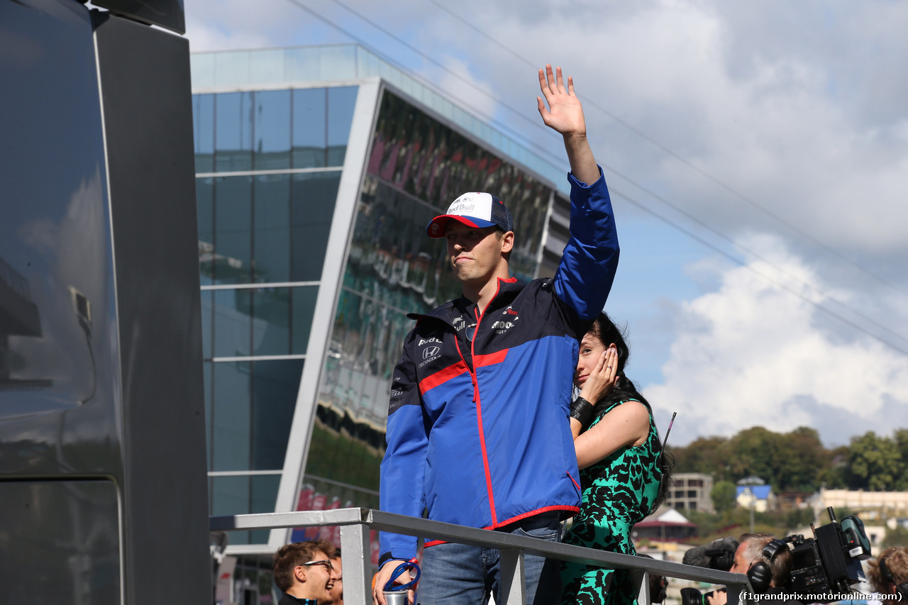 GP RUSSIA, 29.09.2019- driver parade, Daniil Kvyat (RUS) Scuderia Toro Rosso STR14