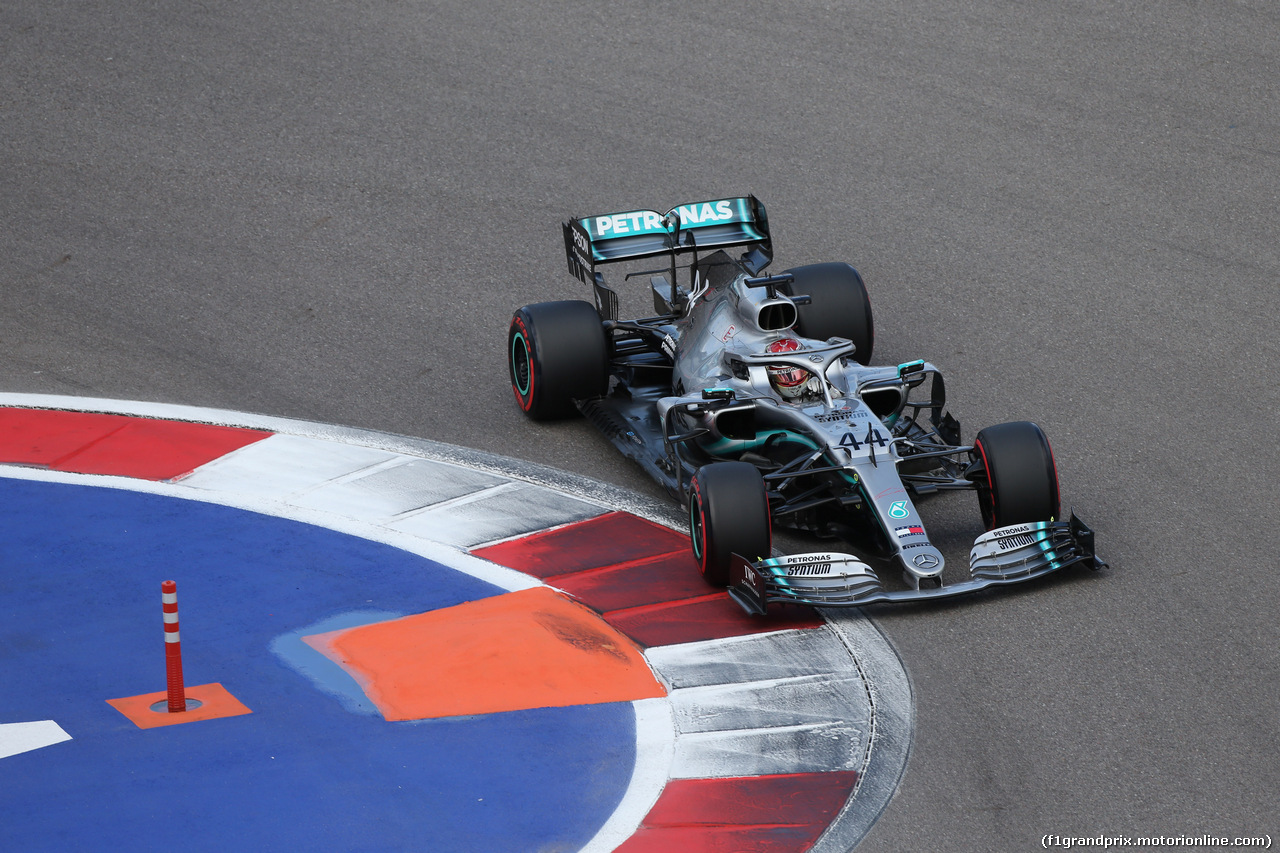 GP RUSSIA, 28.09.2019- Free practice 3, Lewis Hamilton (GBR) Mercedes AMG F1 W10 EQ Power