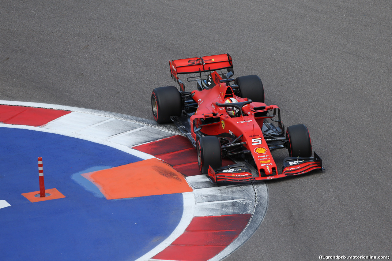 GP RUSSIA, 28.09.2019- Free practice 3, Sebastian Vettel (GER) Ferrari SF90
