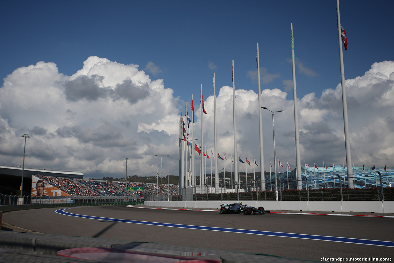 GP RUSSIA, 27.09.2019- Qualifiche, Valtteri Bottas (FIN) Mercedes AMG F1 W10 EQ Power
