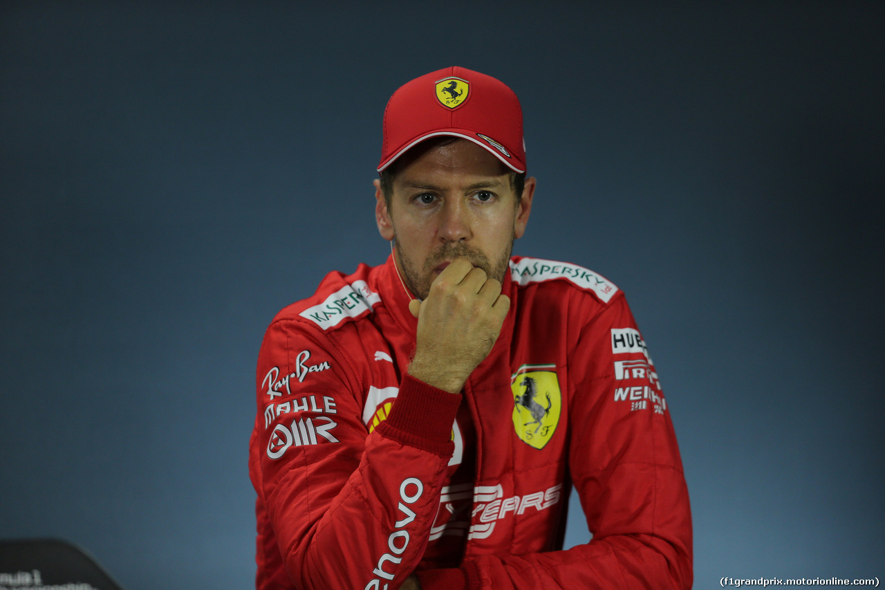 GP RUSSIA, 27.09.2019- Qualifiche Official Fia press conference, Sebastian Vettel (GER) Ferrari SF90
