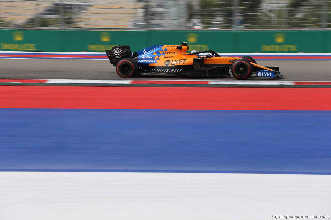 GP RUSSIA, 27.09.2019- Free practice 1, Lando Norris (GBR) Mclaren F1 Team MCL34