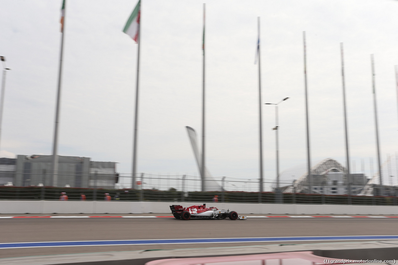 GP RUSSIA, 27.09.2019- Free practice 1, Kimi Raikkonen (FIN) Alfa Romeo Racing C38