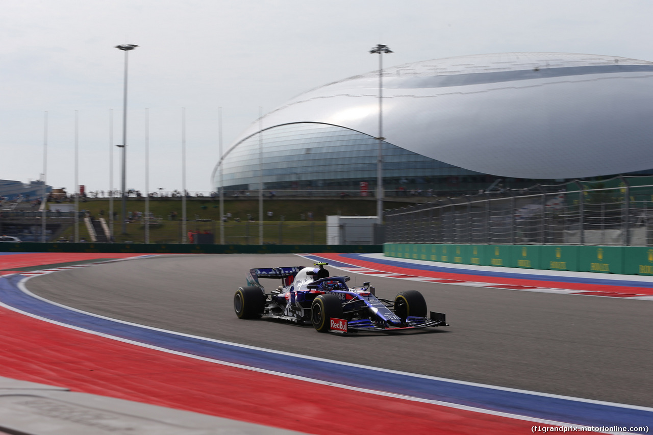 GP RUSSIA, 27.09.2019- Free practice 1, Pierre Gasly (FRA) Scuderia Toro Rosso STR14