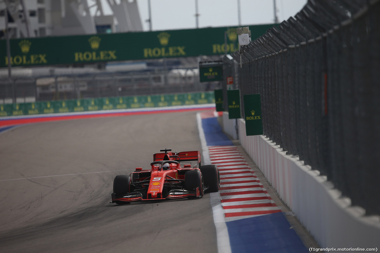 GP RUSSIA, 27.09.2019- Free practice 1, Sebastian Vettel (GER) Ferrari SF90