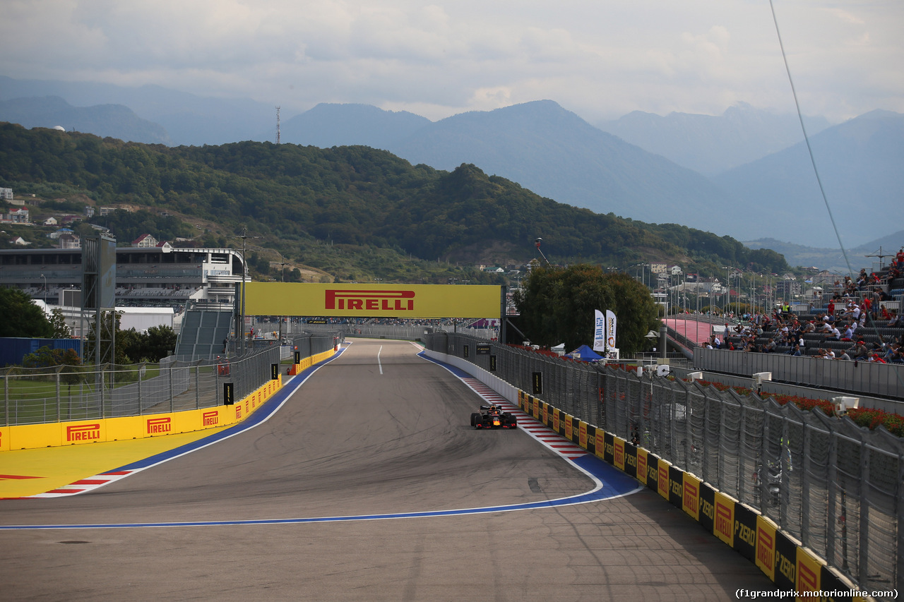 GP RUSSIA, 27.09.2019- Free practice 1, Max Verstappen (NED) Red Bull Racing RB15