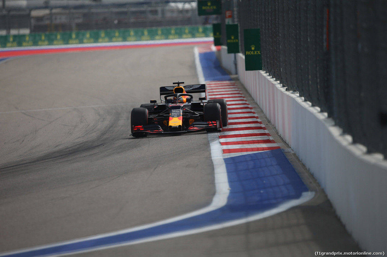 GP RUSSIA, 27.09.2019- Free practice 1, Max Verstappen (NED) Red Bull Racing RB15