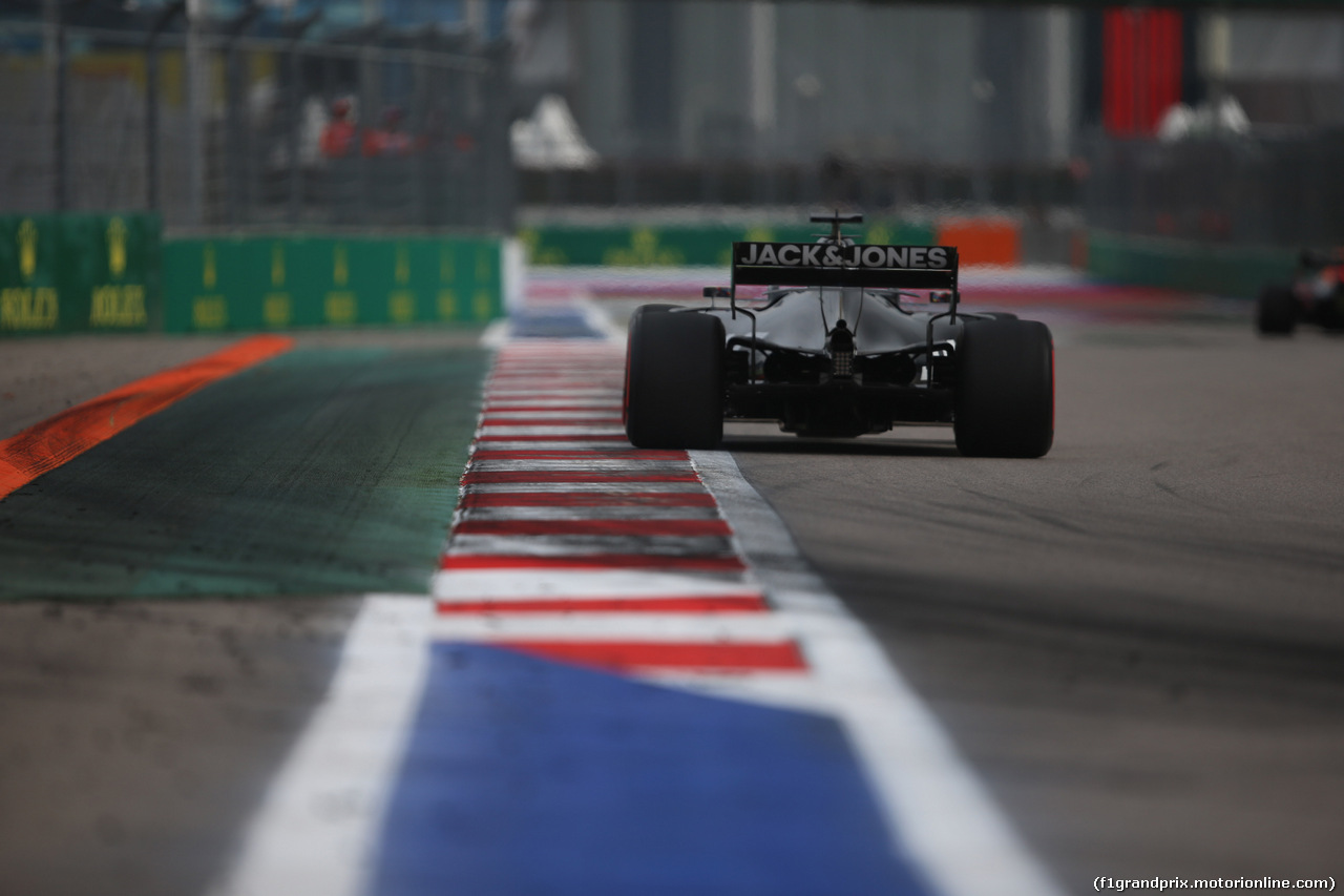 GP RUSSIA, 27.09.2019- Free practice 1, Romain Grosjean (FRA) Haas F1 Team VF-19