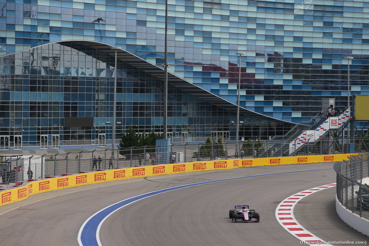 GP RUSSIA, 27.09.2019- Free practice 1, Sergio Perez (MEX) Racing Point F1 RP19