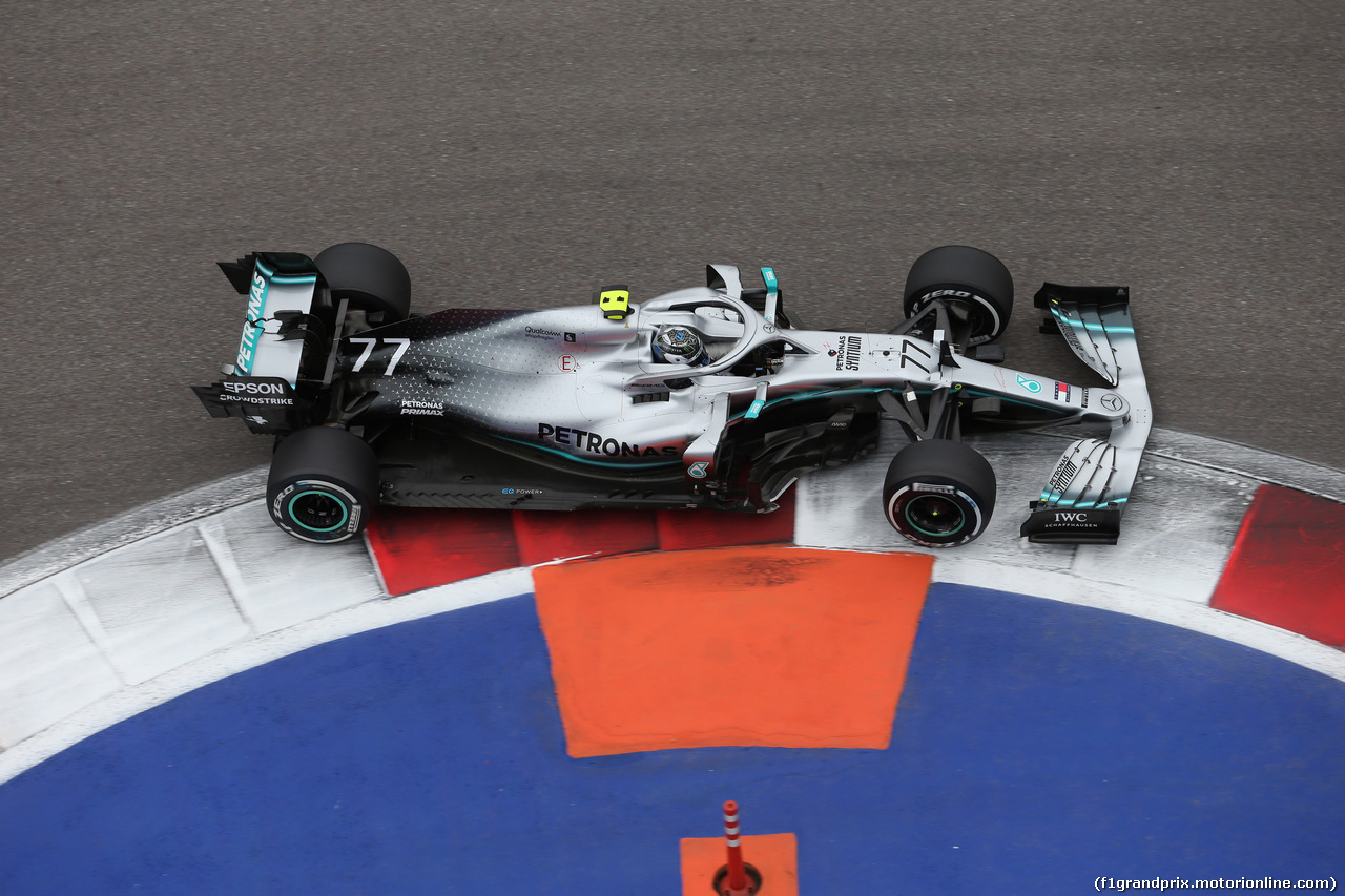 GP RUSSIA, 27.09.2019- Free practice 2, Valtteri Bottas (FIN) Mercedes AMG F1 W10 EQ Power