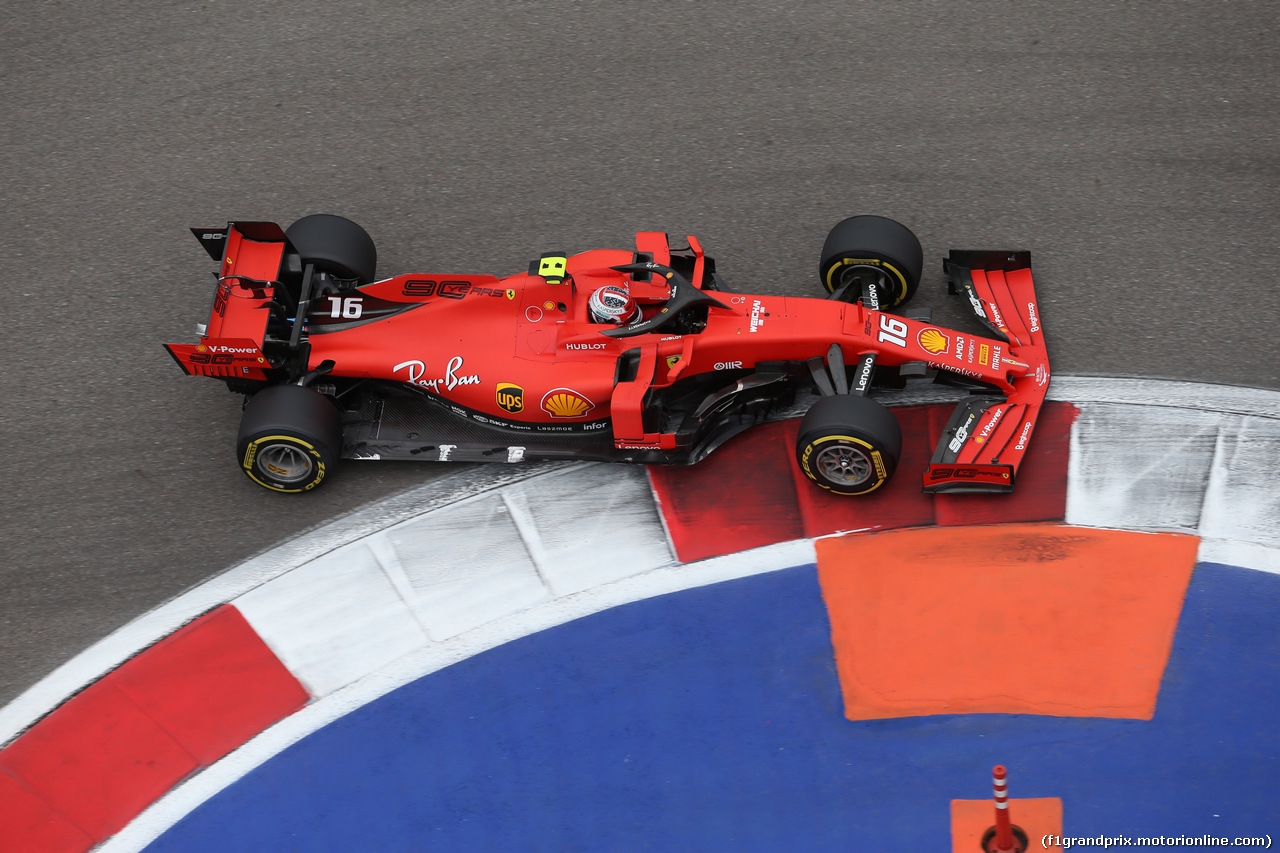 GP RUSSIA, 27.09.2019- Free practice 2, Charles Leclerc (MON) Ferrari SF90