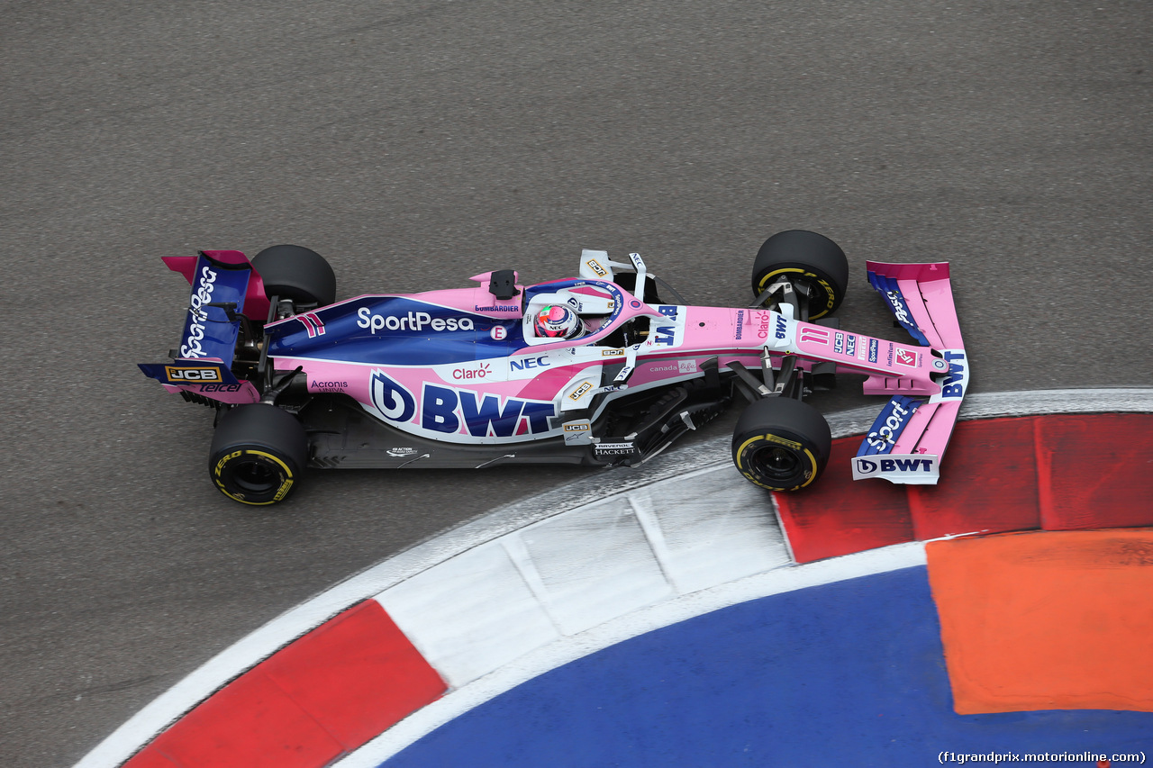 GP RUSSIA, 27.09.2019- Free practice 2, Sergio Perez (MEX) Racing Point F1 RP19