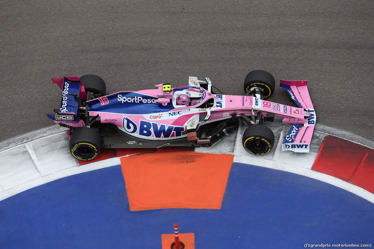 GP RUSSIA, 27.09.2019- Free practice 2, Lance Stroll (CDN) Racing Point F1 RP19