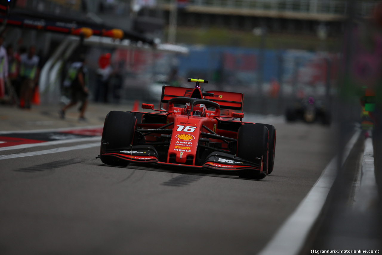 GP RUSSIA, 27.09.2019- Free practice 2, Charles Leclerc (MON) Ferrari SF90