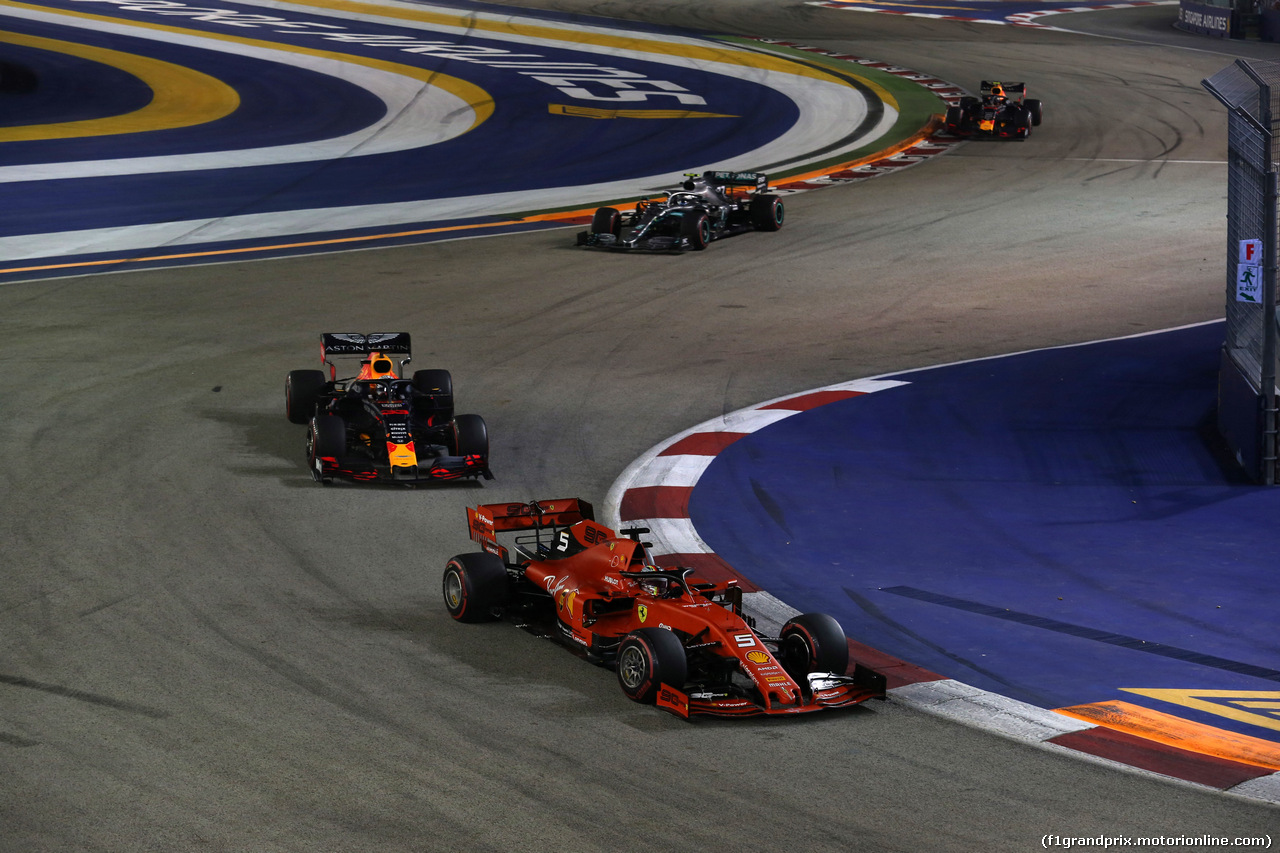GP SINGAPORE, 22.09.2019 - Gara, Sebastian Vettel (GER) Ferrari SF90