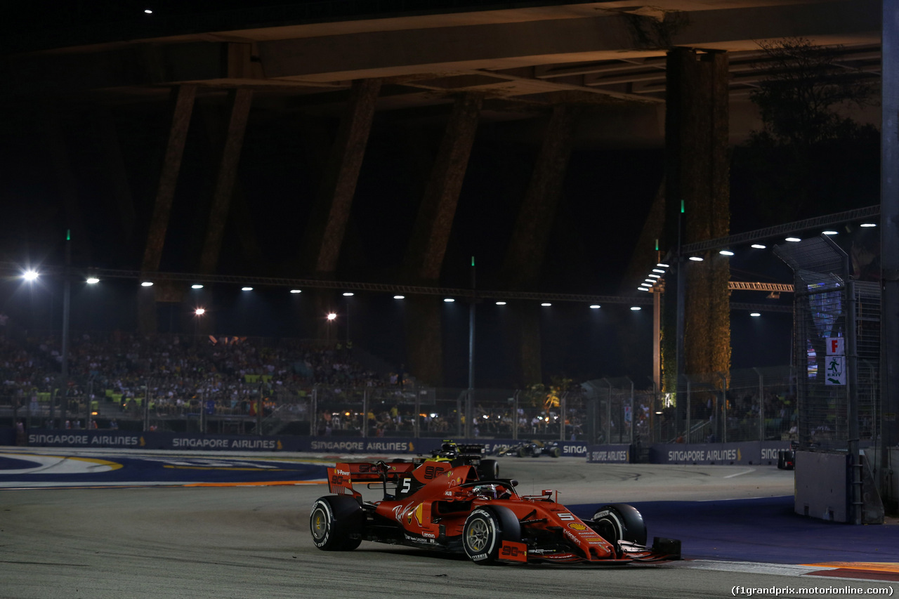 GP SINGAPORE, 22.09.2019 - Gara, Sebastian Vettel (GER) Ferrari SF90