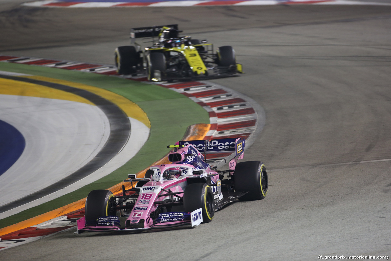 GP SINGAPORE, 22.09.2019 - Gara, Lance Stroll (CDN) Racing Point F1 Team RP19