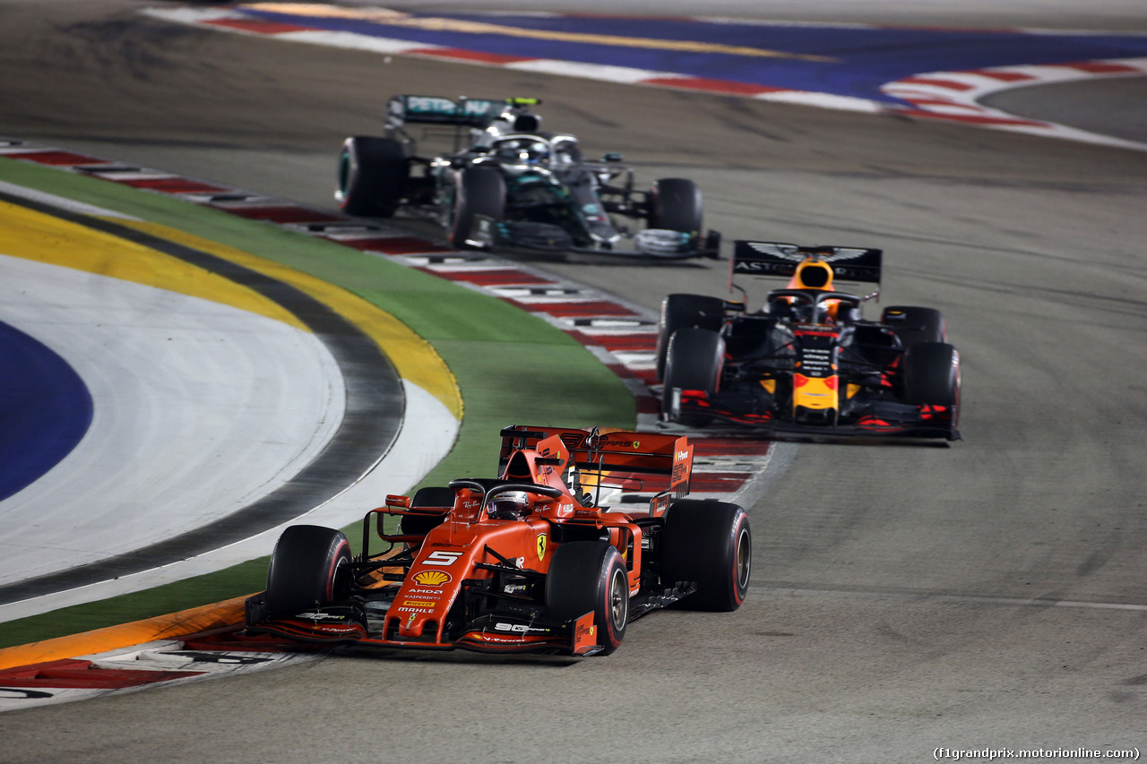 GP SINGAPORE, 22.09.2019 - Gara, Sebastian Vettel (GER) Ferrari SF90