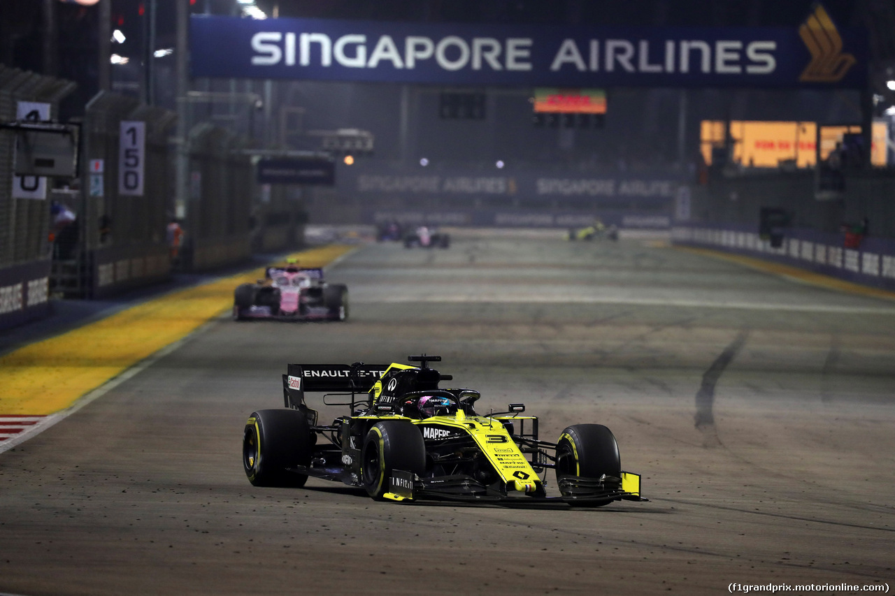 GP SINGAPORE, 22.09.2019 - Gara, Daniel Ricciardo (AUS) Renault Sport F1 Team RS19