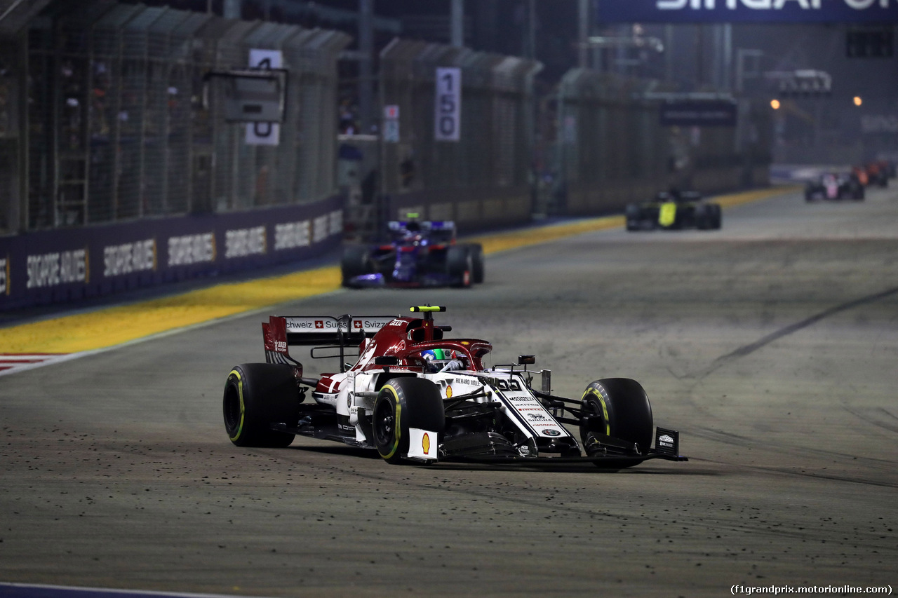 GP SINGAPORE, 22.09.2019 - Gara, Antonio Giovinazzi (ITA) Alfa Romeo Racing C38