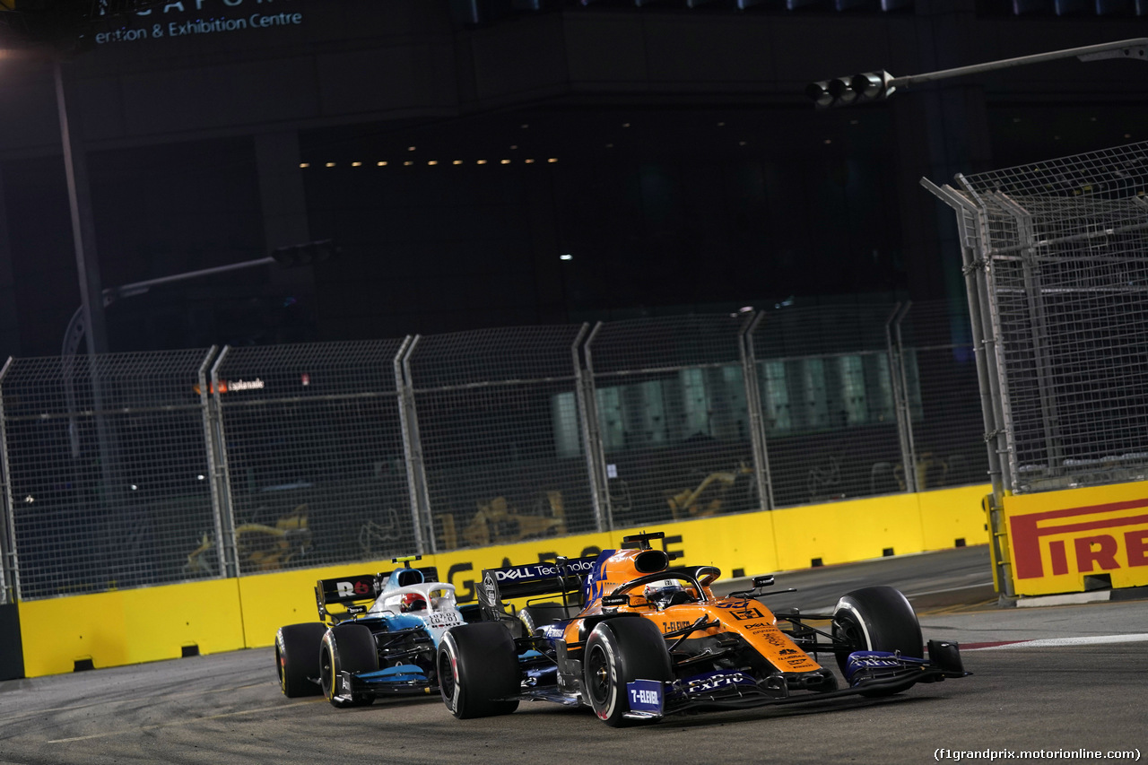 GP SINGAPORE, 22.09.2019 - Gara, Carlos Sainz Jr (ESP) Mclaren F1 Team MCL34