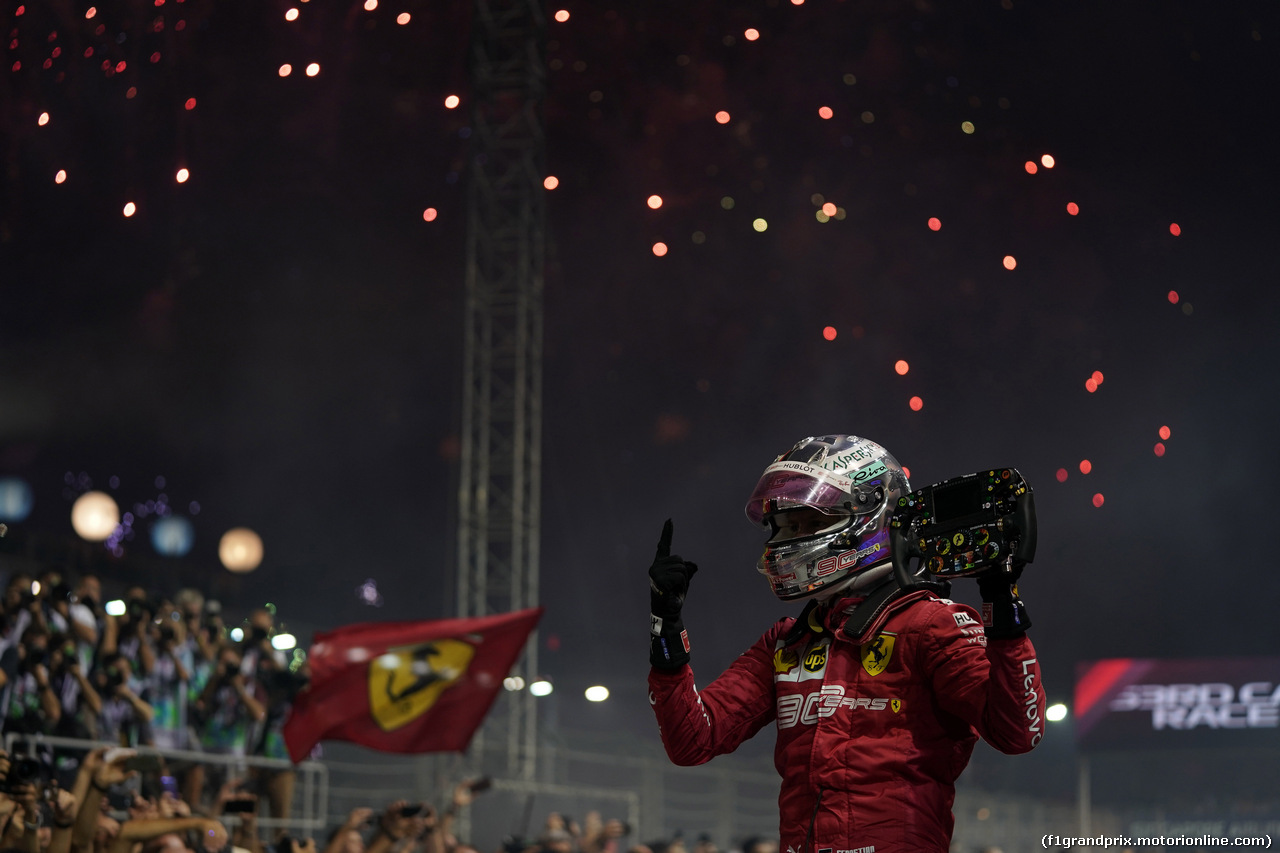 GP SINGAPORE, 22.09.2019 - Gara, Sebastian Vettel (GER) Ferrari SF90 vincitore