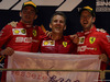 GP SINGAPORE, 22.09.2019 - Gara, 2nd place Charles Leclerc (MON) Ferrari SF90, Iñaki Rueda (ESP) Ferrari Strategy e Sebastian Vettel (GER) Ferrari SF90 vincitore