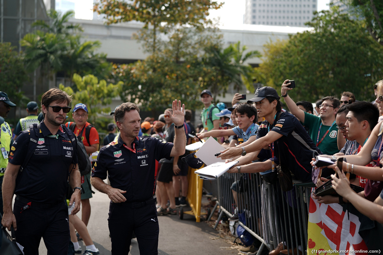 GP SINGAPORE, 21.09.2019 - Christian Horner (GBR), Red Bull Racing Team Principal