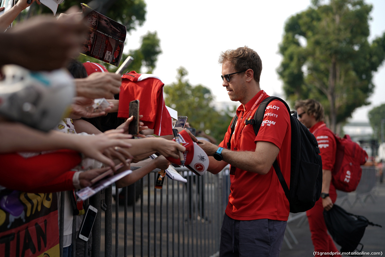 GP SINGAPORE, 21.09.2019 - Sebastian Vettel (GER) Ferrari SF90