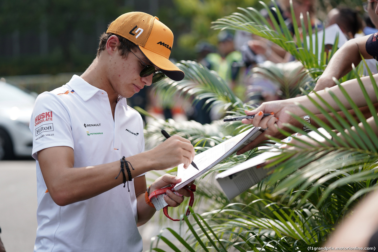 GP SINGAPORE, 21.09.2019 - Lando Norris (GBR) Mclaren F1 Team MCL34