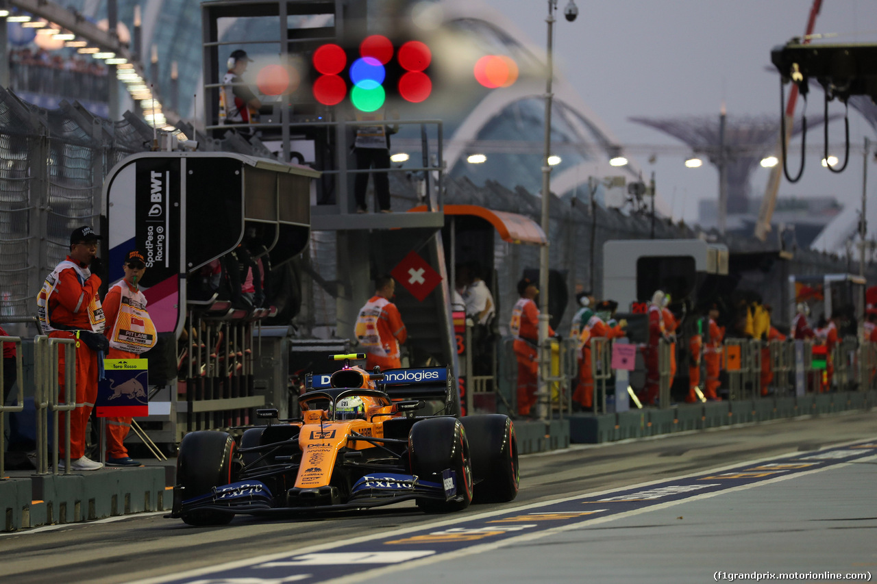 GP SINGAPORE, 21.09.2019 - Prove Libere 3, Lando Norris (GBR) Mclaren F1 Team MCL34